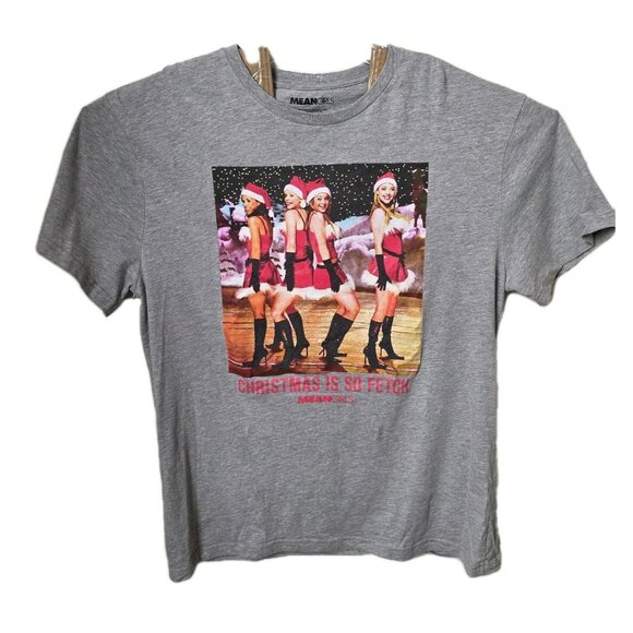 Mean Girls Christmas is So Fetch T-Shirt Women's XL Gray Graphic Print Casual - Picture 1 of 8